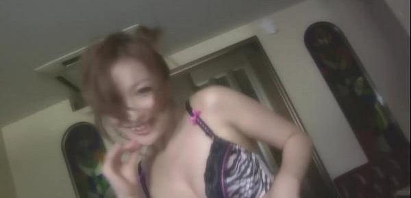  Japanese housewife, Aiko Nagai is having her first orgy, uncensored